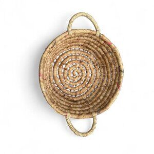 Vintage Rattan Wicker Basket Woven